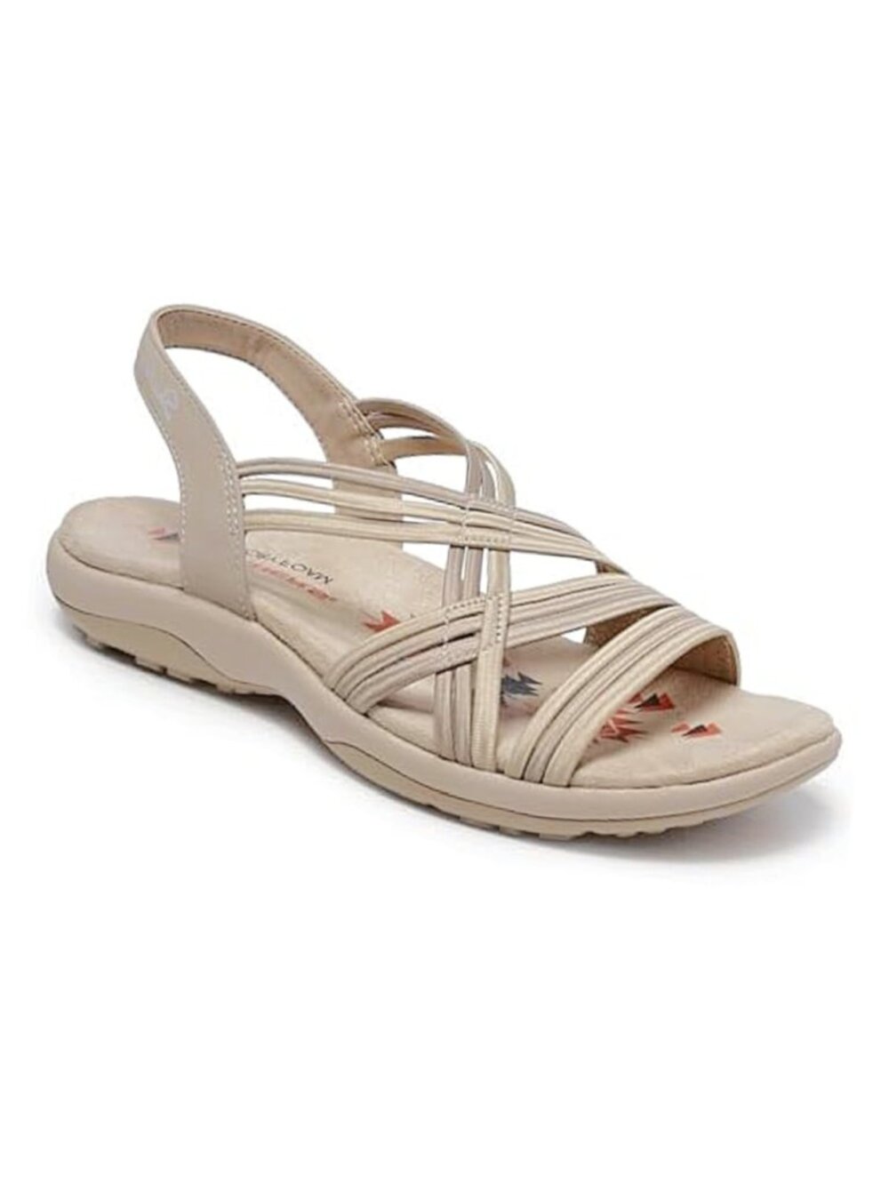 Skechers Women's Sport Sandal Simply Stretch Reggae Slim Natural Taupe Size 7